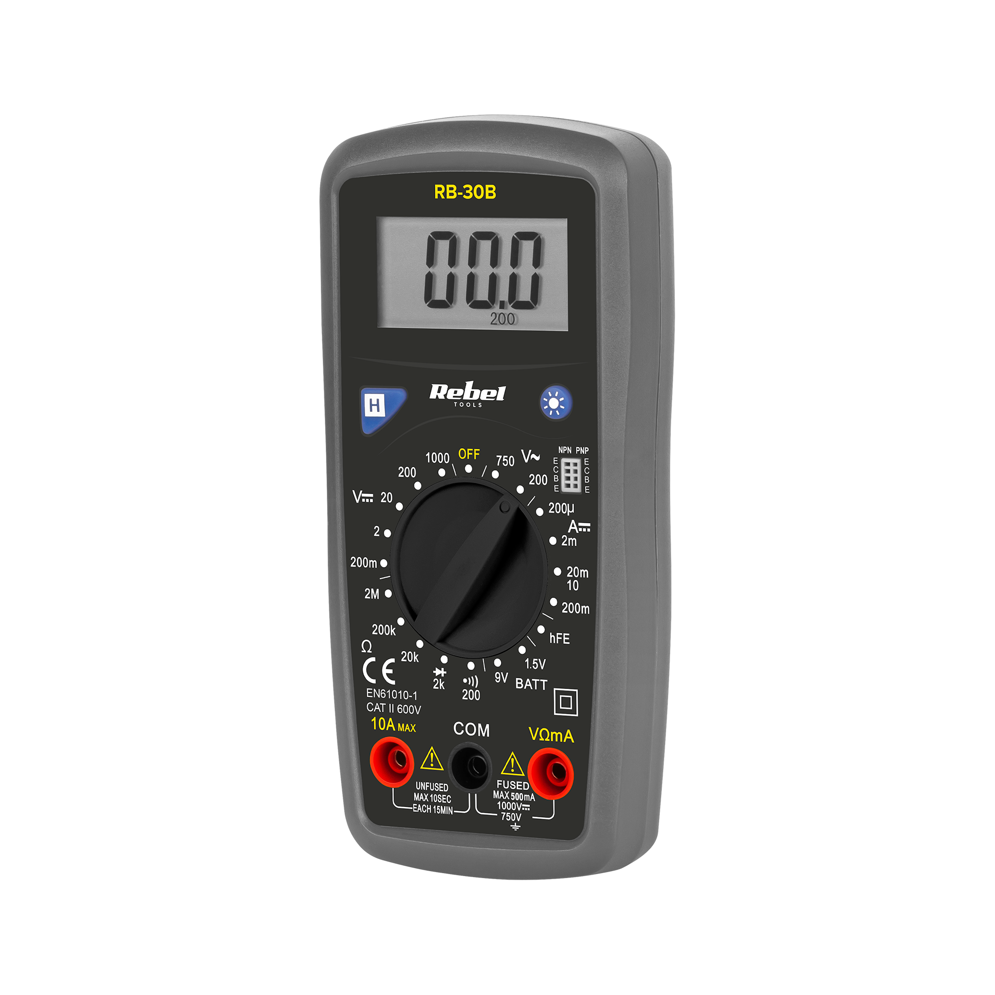 Digitaalinen yleismittari REBEL RB-30B