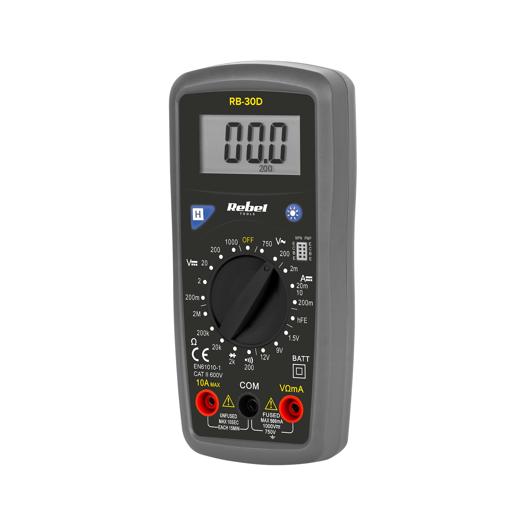 Digitaalinen yleismittari REBEL RB-30D