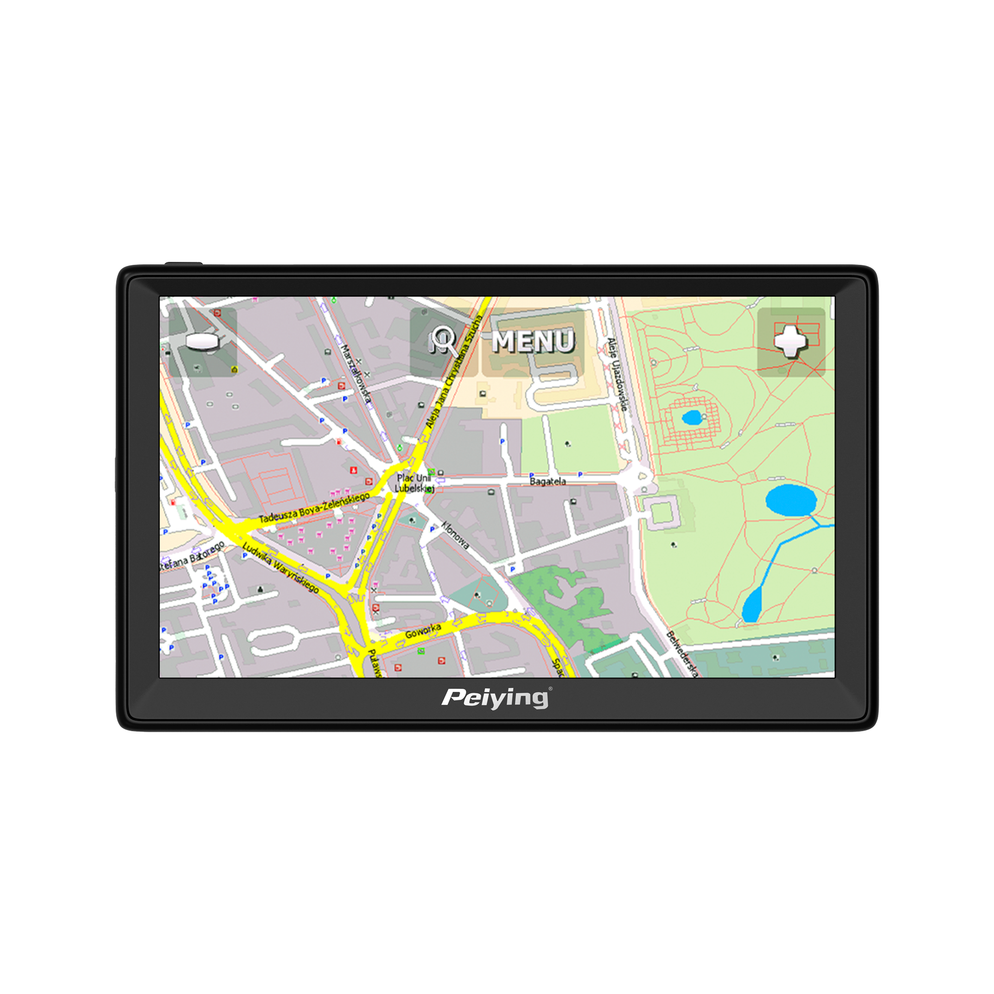 Peiying Alien PY-GPS9000 GPS-navigaattori EU-kartalla