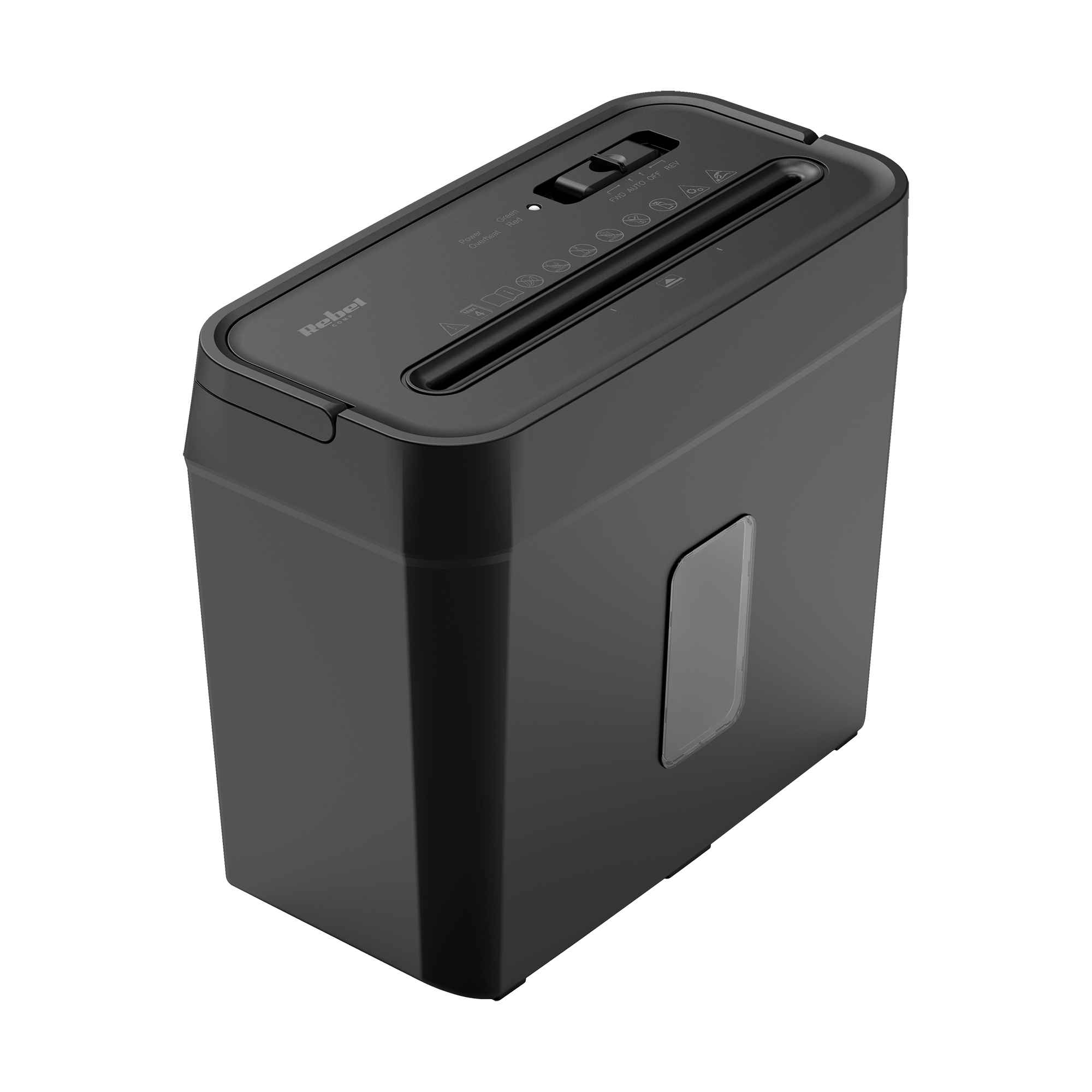 Compact cross-cut document shredder, P-4 GDPR, 4 sheets, 8 l