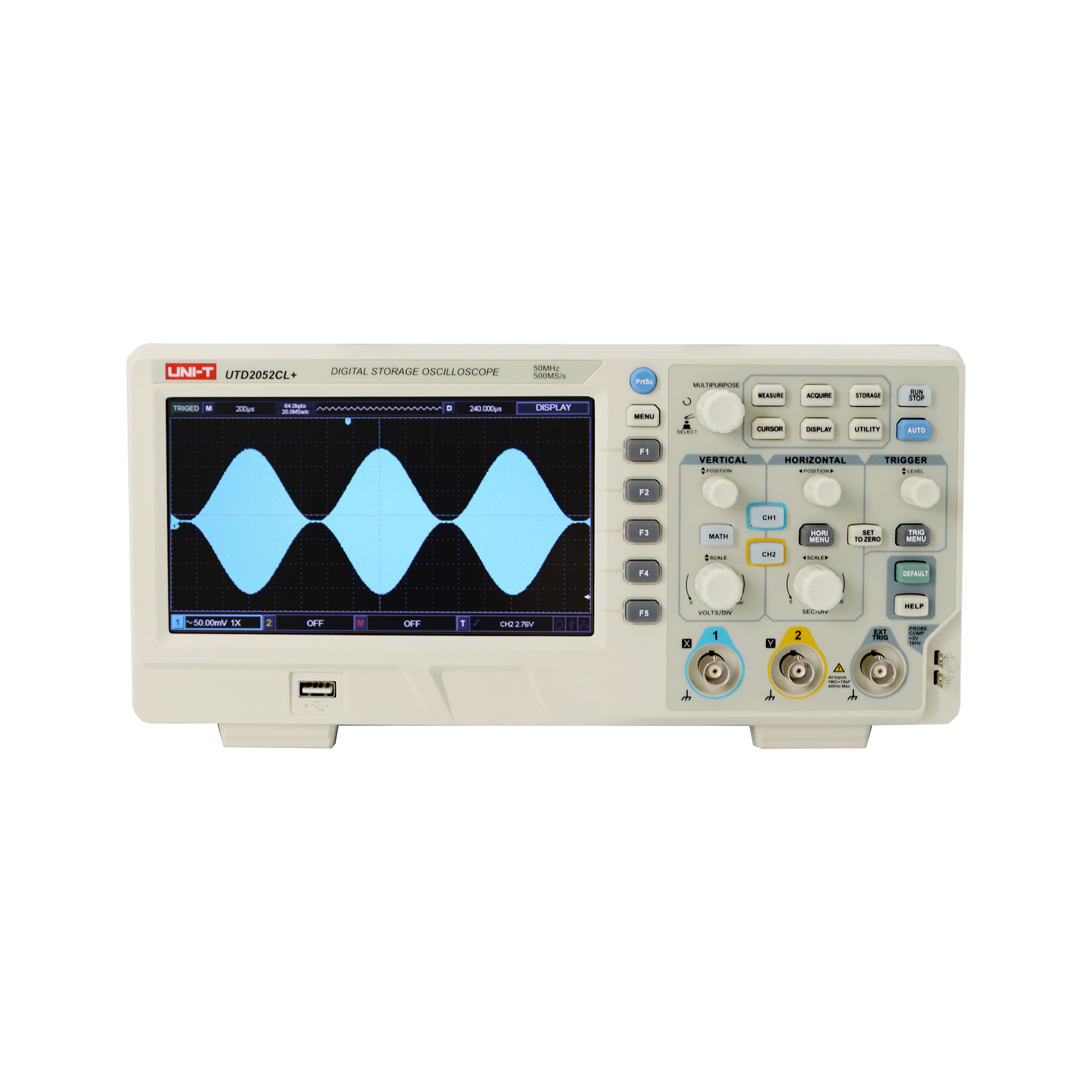 Uni-T UTD2052CL+ -oskilloskooppi
