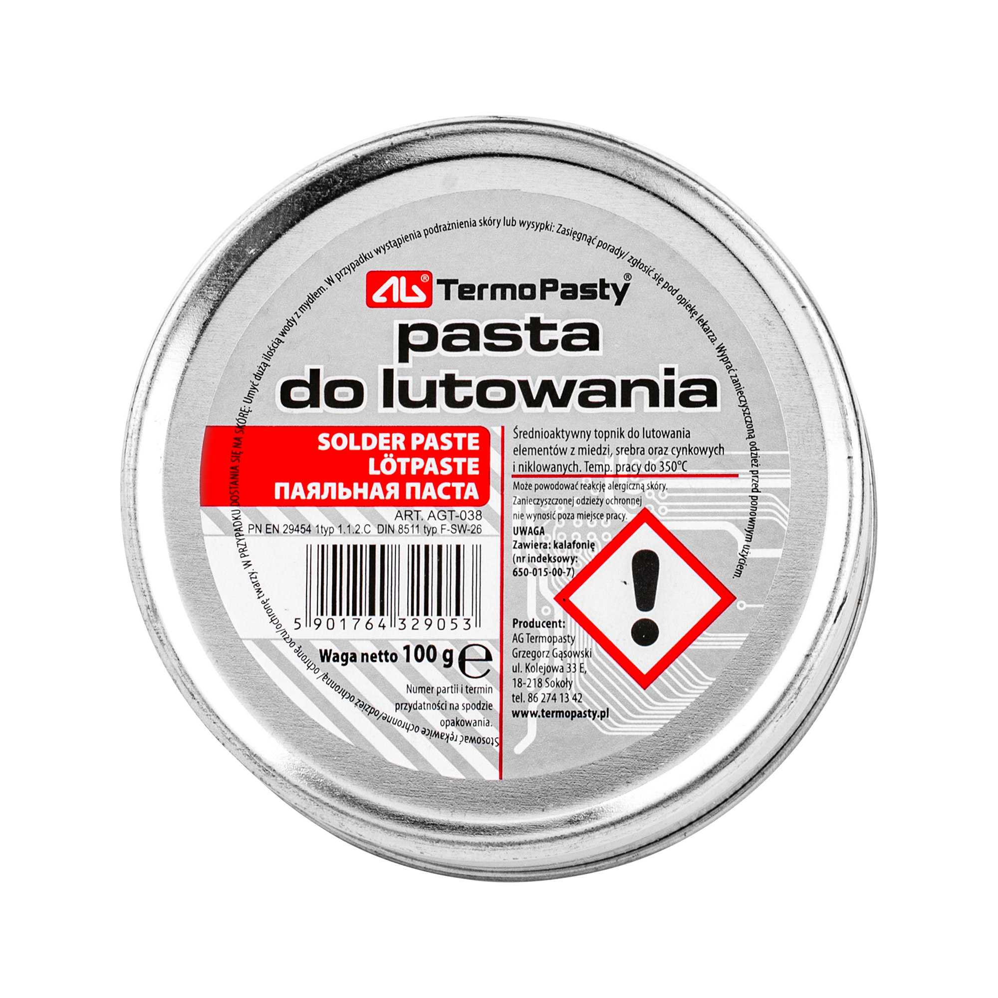 AG-juotospasta, 100 g, AGT-038