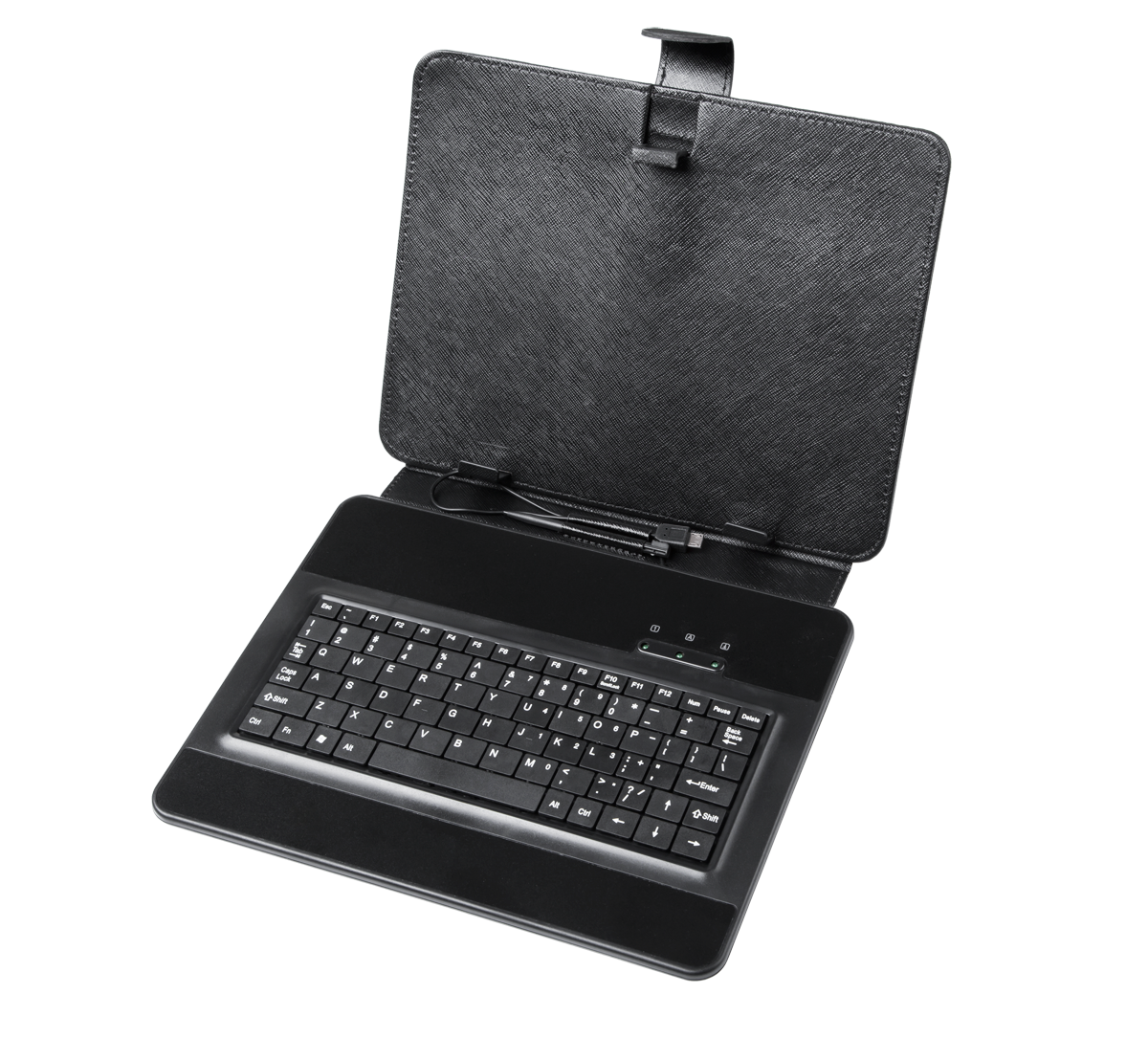 Yleismallinen kotelo micro-USB-näppäimistöllä 9,7 tuuman tableteille
