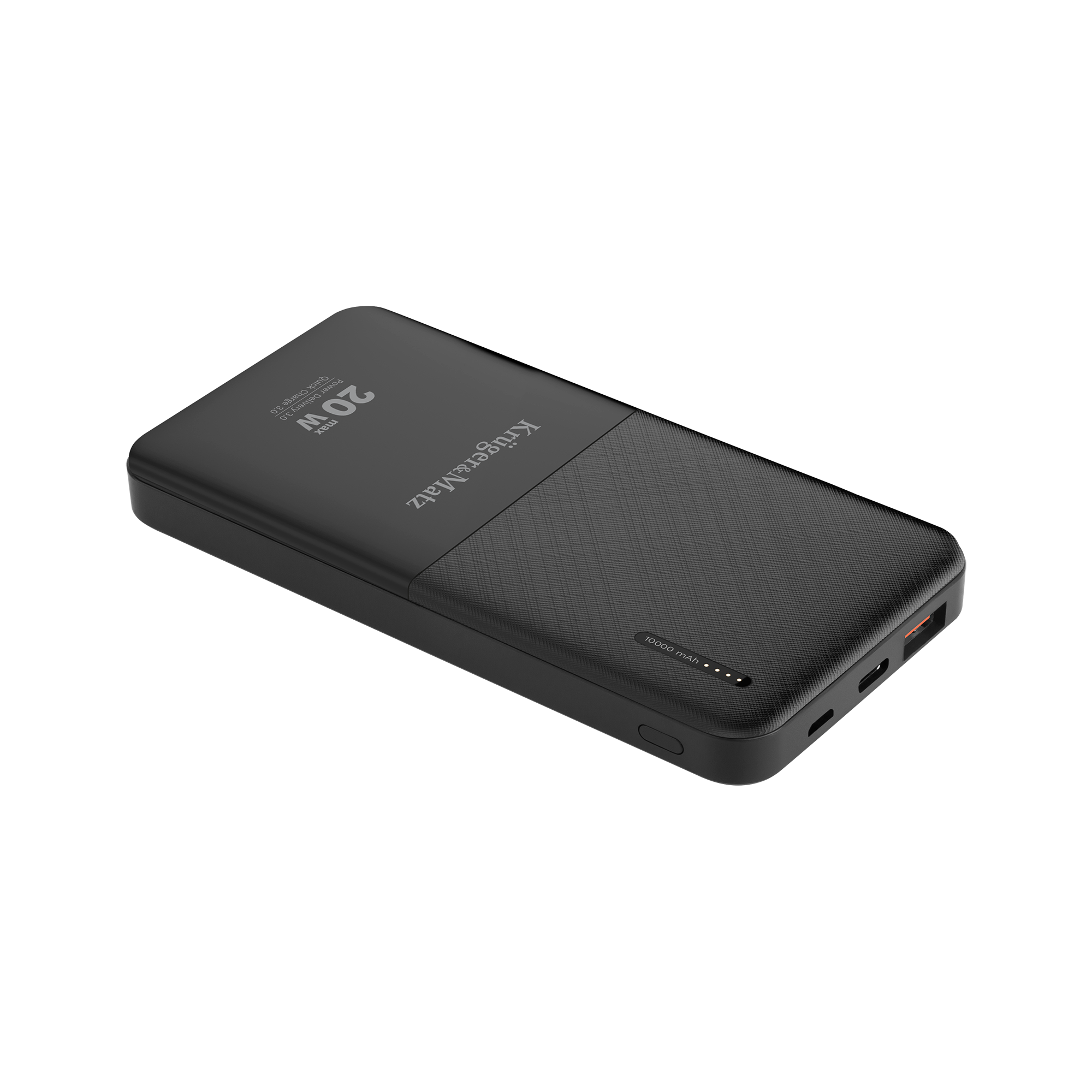 Kruger&Matz 10 000 mAh Li-pol -varavirtalähde QC- ja PD-toiminnoilla