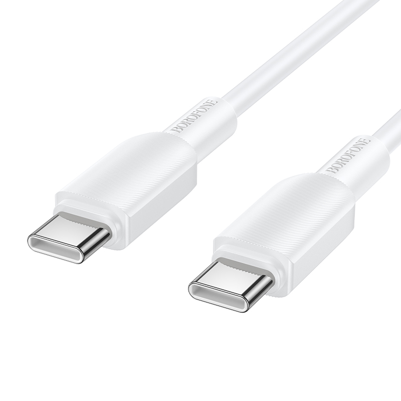 Valkoinen Borofone BX127 Regalo USB-C–USB-C-kaapeli, 1 m, 20 kpl pakkauksessa
