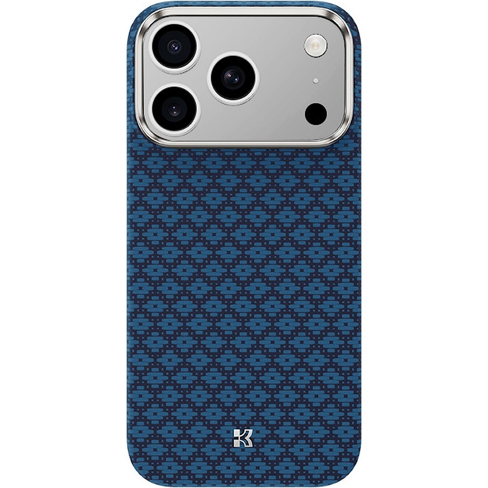 Sininen Benks Magnetic Armor Air Armor Grid 600D kevlar- ja metallikehyksinen suojakuori (C.K.FL.AP.BE.0072) malleihin iPhone 18 Pro / iPhone 17 Pro