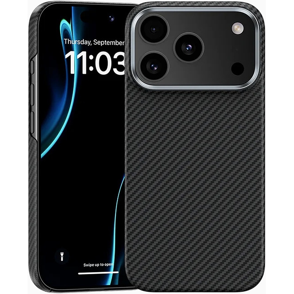 Musta Benks Magnetic Armor Air 600D kevlar- ja metallikehyksinen suojakuori (C.K.FL.AP.BK.A072) malleihin iPhone 18 Pro / iPhone 17 Pro