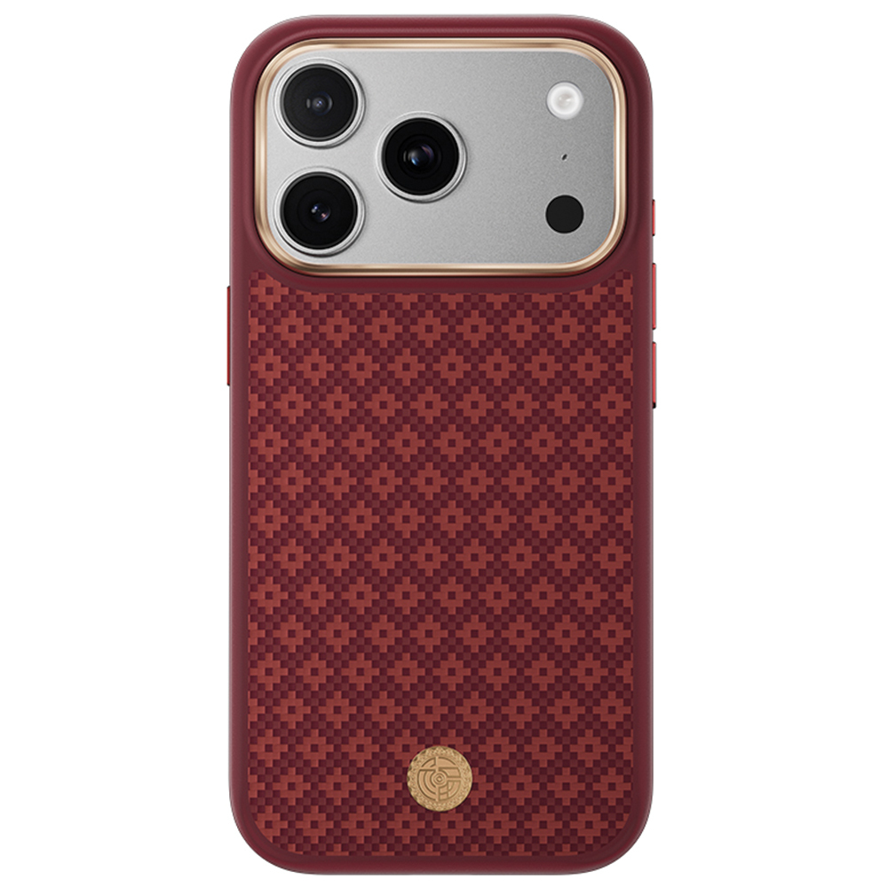 Punainen Benks Magnetic Armor Pro Armor Grid 600D kevlar- ja metallikehyksinen suojakuori (C.K.FL.AP.RD.B072) malleihin iPhone 18 Pro / iPhone 17 Pro Camera Control -painikkeella