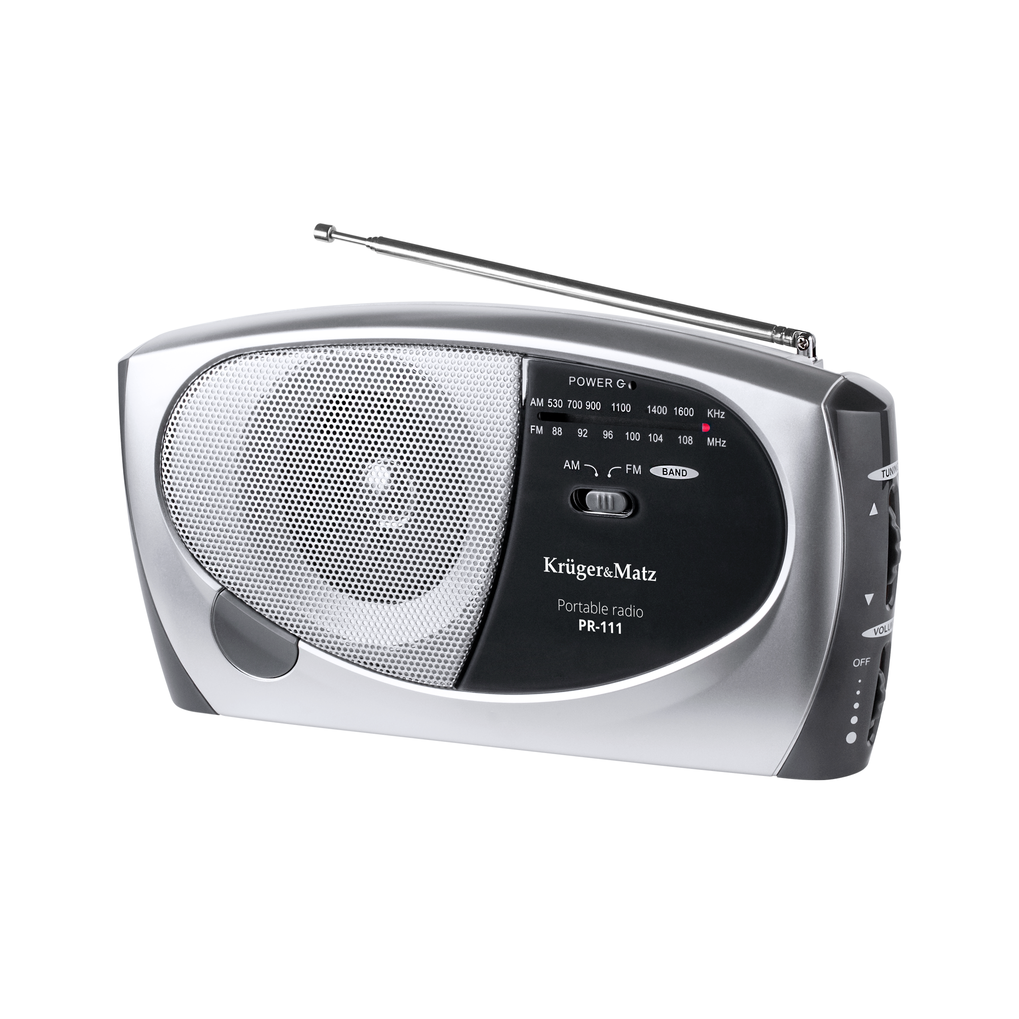 Kruger&Matz PR-111 -kannettava AM/FM-radio