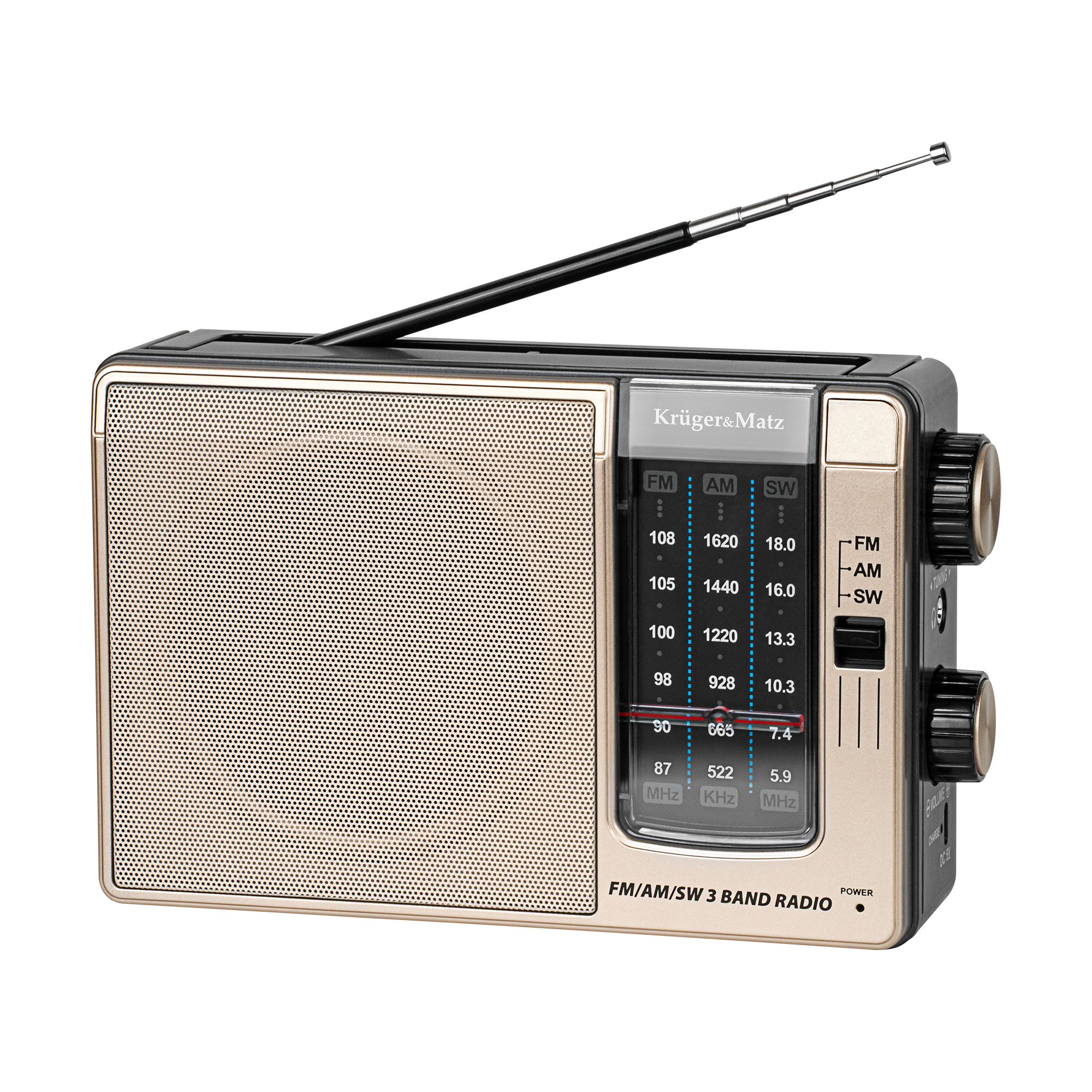 Kruger&Matz KM0830 kannettava analogiradio
