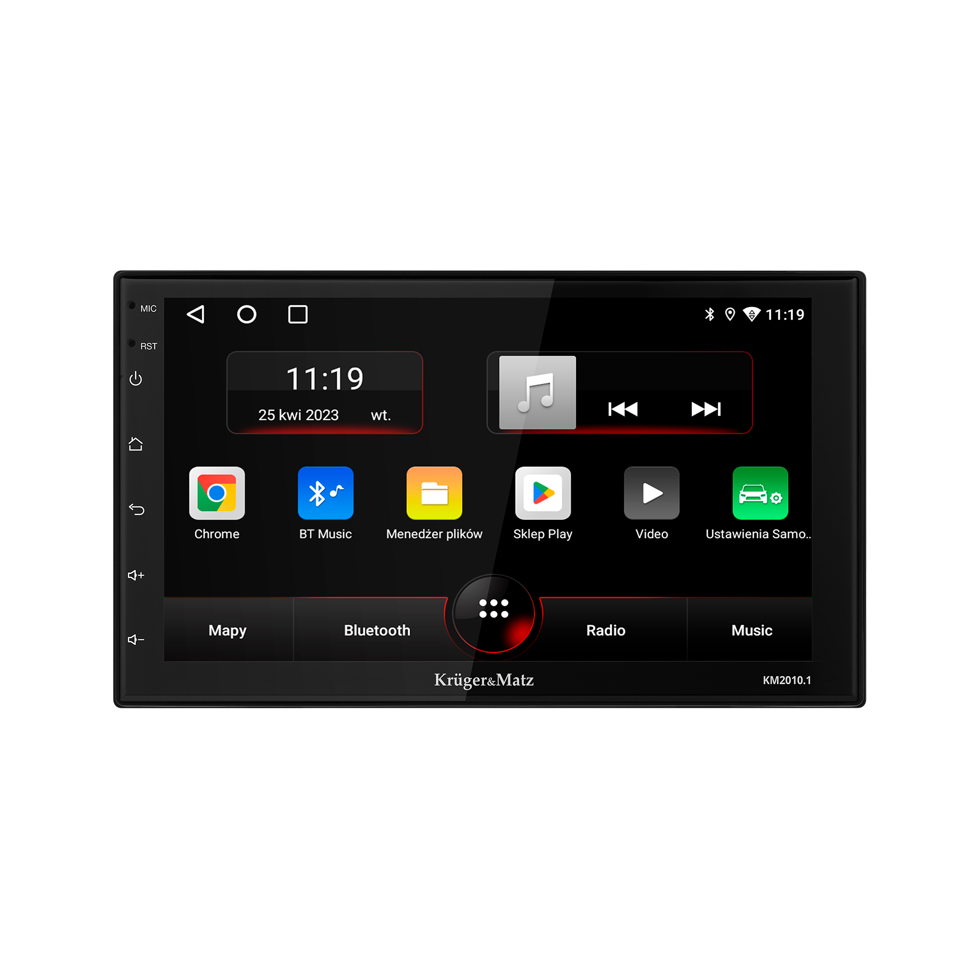 Kruger&Matz KM2010 -autoradio CarPlay/Android Auto -tuella