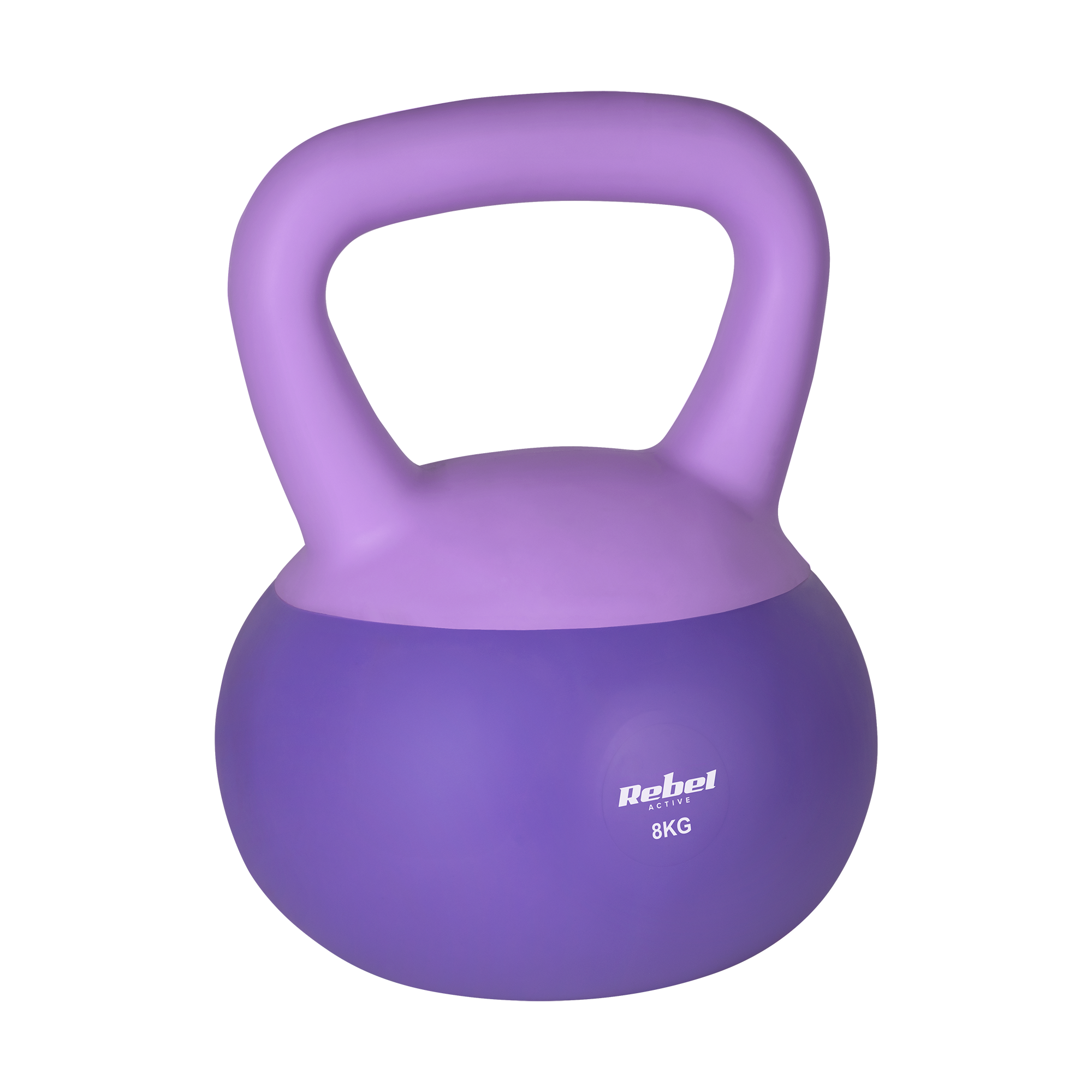 REBEL ACTIVE Soft Kettlebell pehmeä vinyylinen kahvakuula, 8 kg