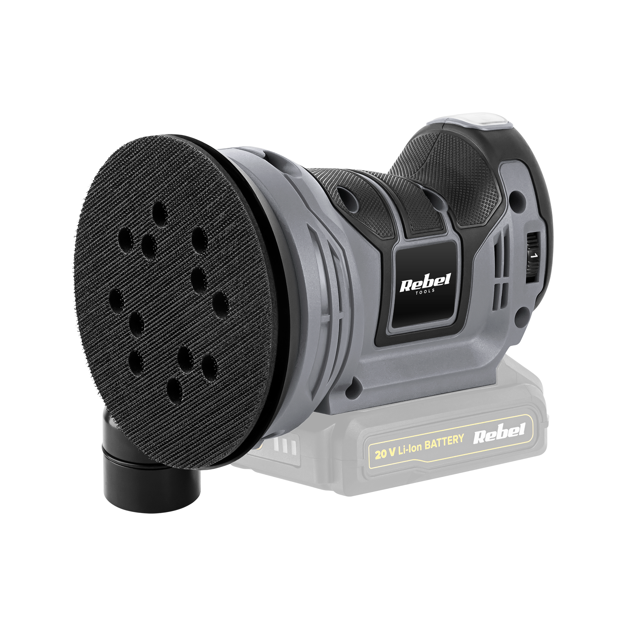Akkukäyttöinen epäkeskohiomakone, 20 V