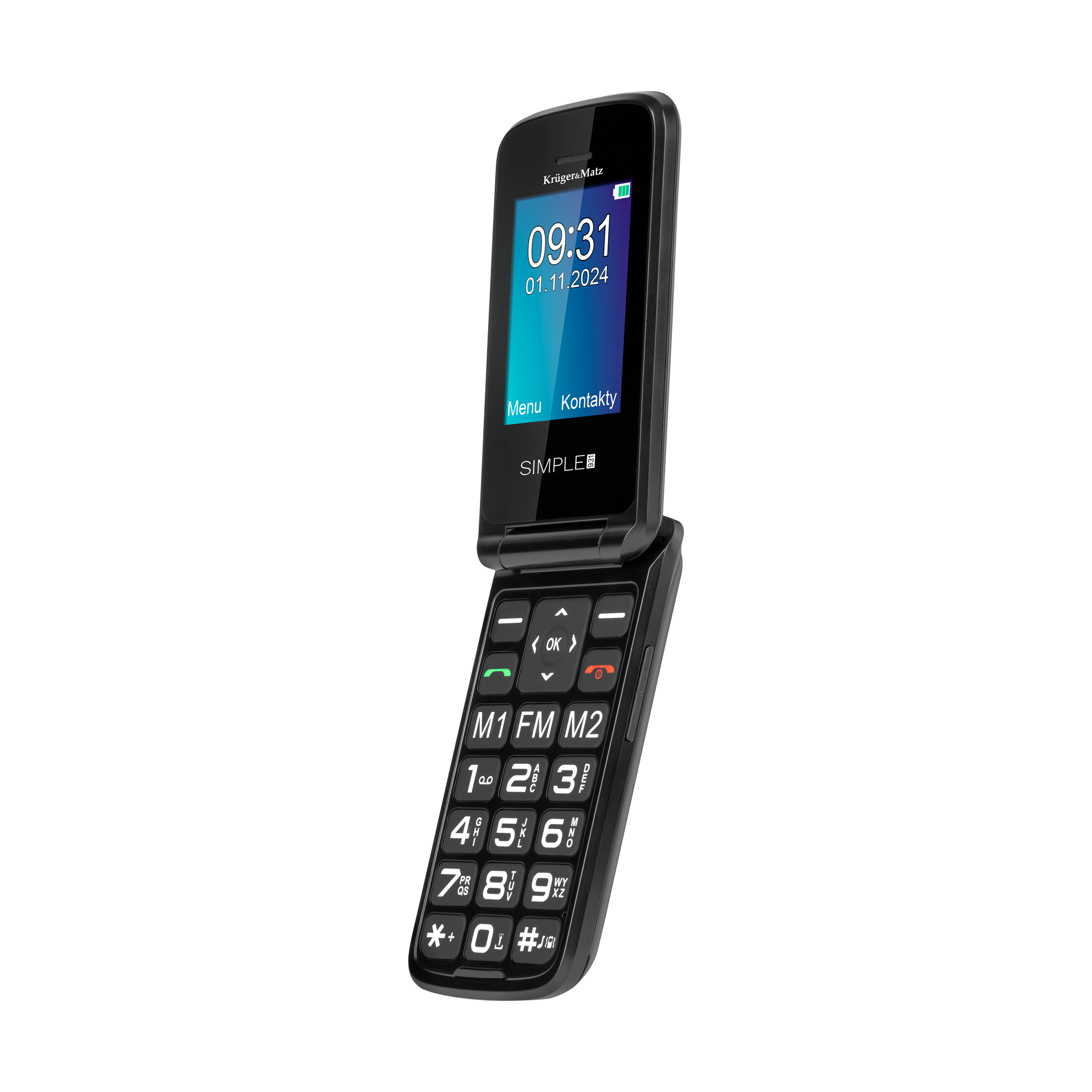 Krüger&Matz Simple 931 4G -matkapuhelin senioreille