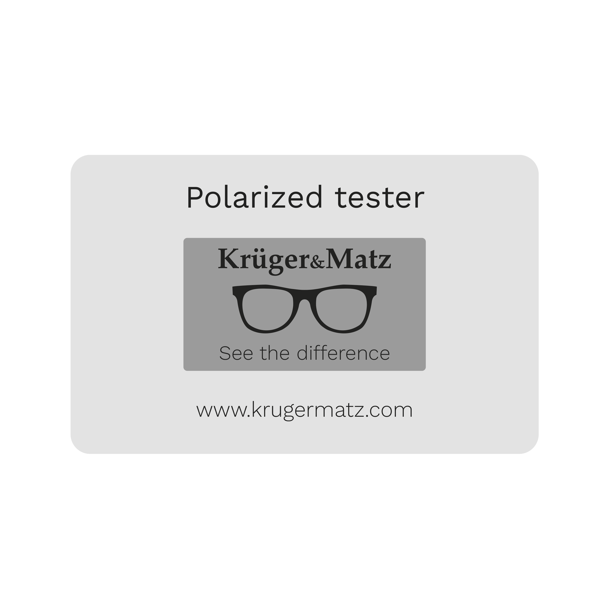 Kruger&Matz silmälasien polarisaatiotesteri
