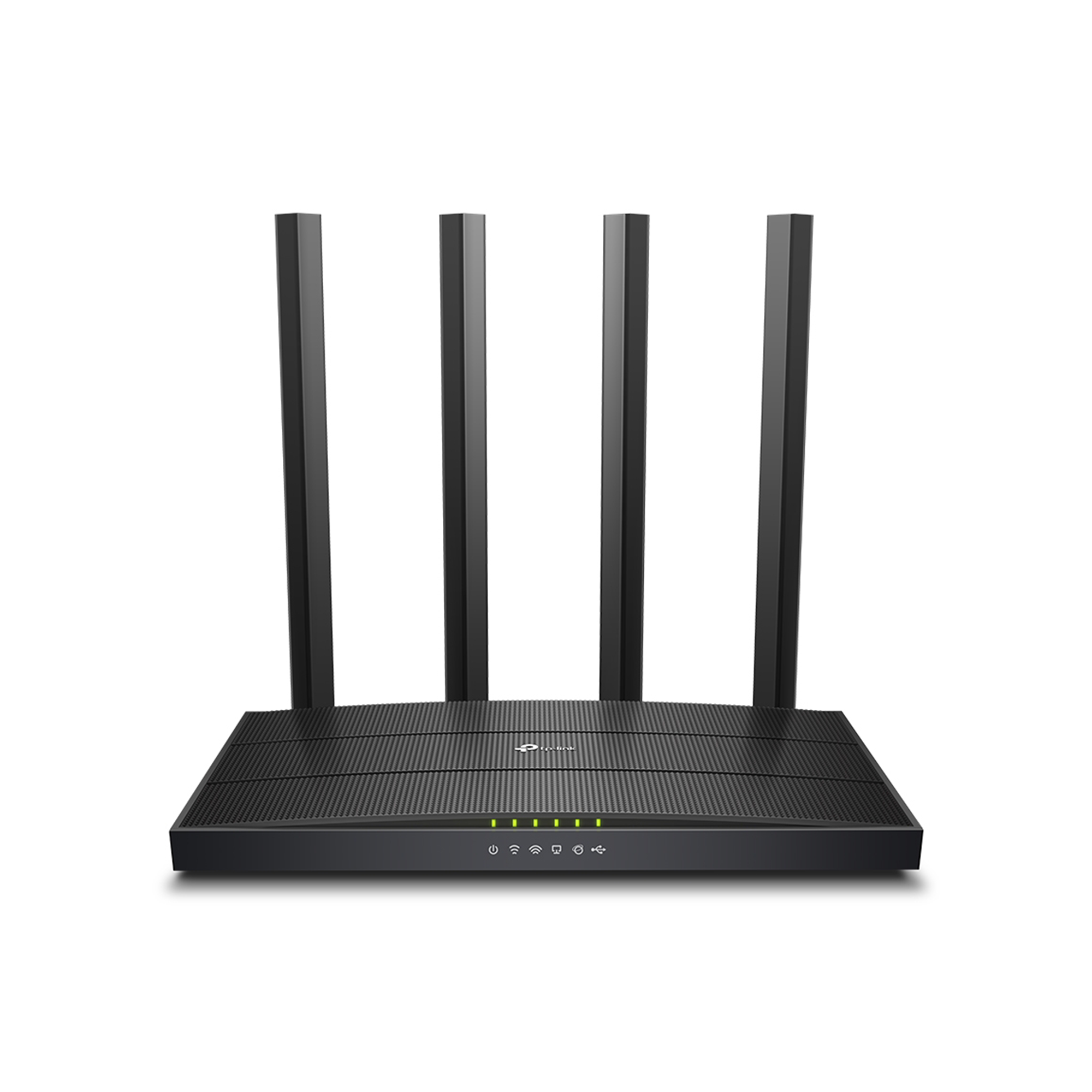 Musta kaksitaajuuksinen TP-Link Archer C6U AC1200 Gigabit Wi-Fi -reititin