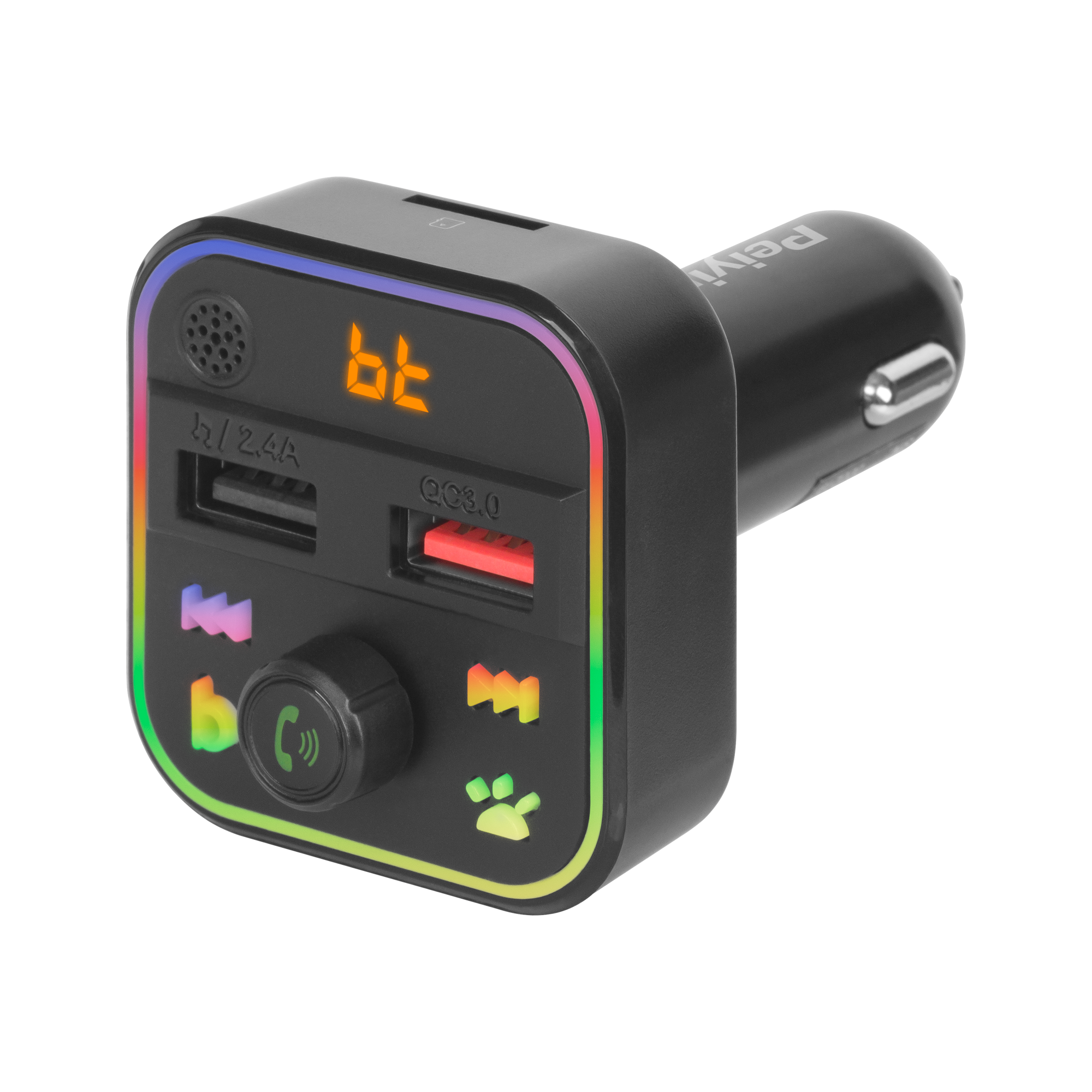 Bluetooth-FM-autolähetin kahdella USB-portilla