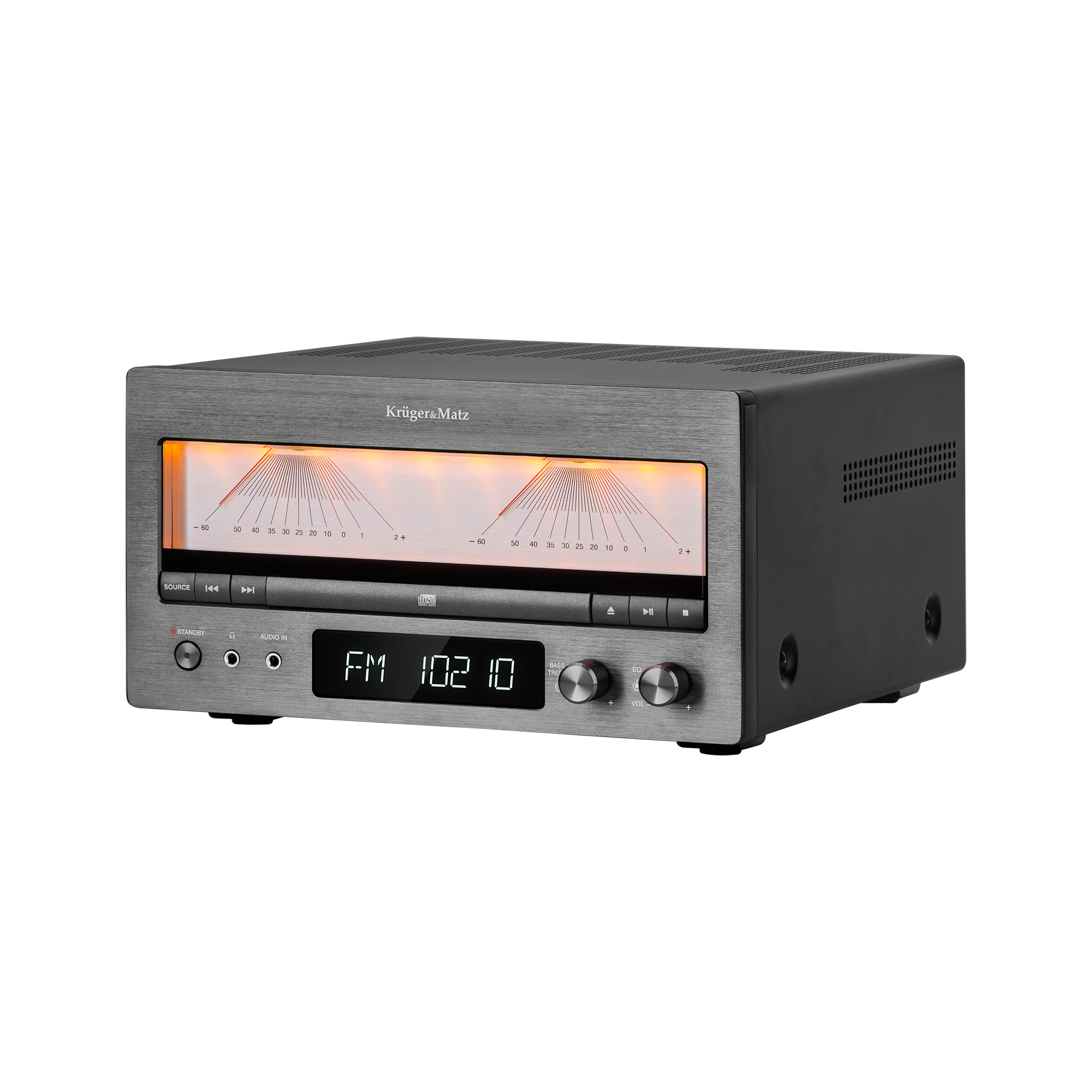 Kruger&Matz KM1995-A A-luokan Hi-Fi-vahvistin (CD, USB, Bluetooth, digitaalinen DAB+-radio, FM)