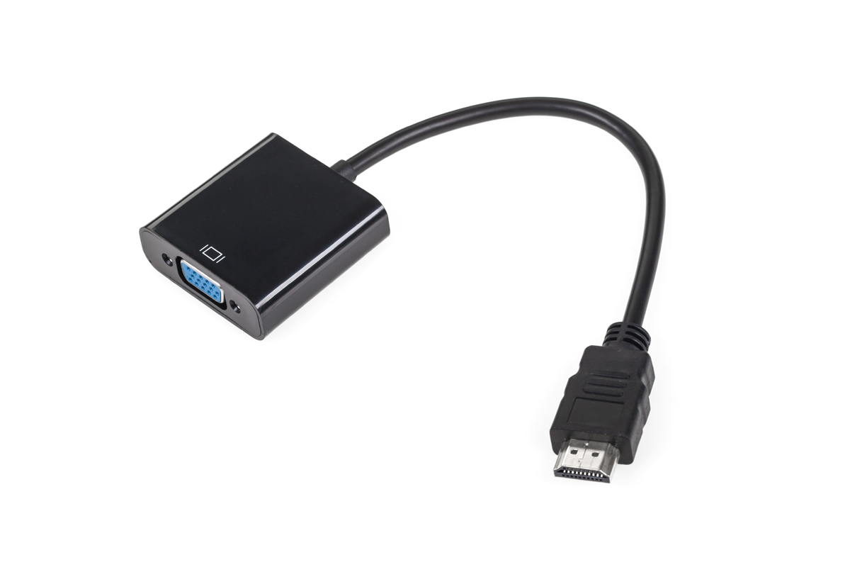 HDMI-uros–VGA-naaras-adapteri äänilähdöllä