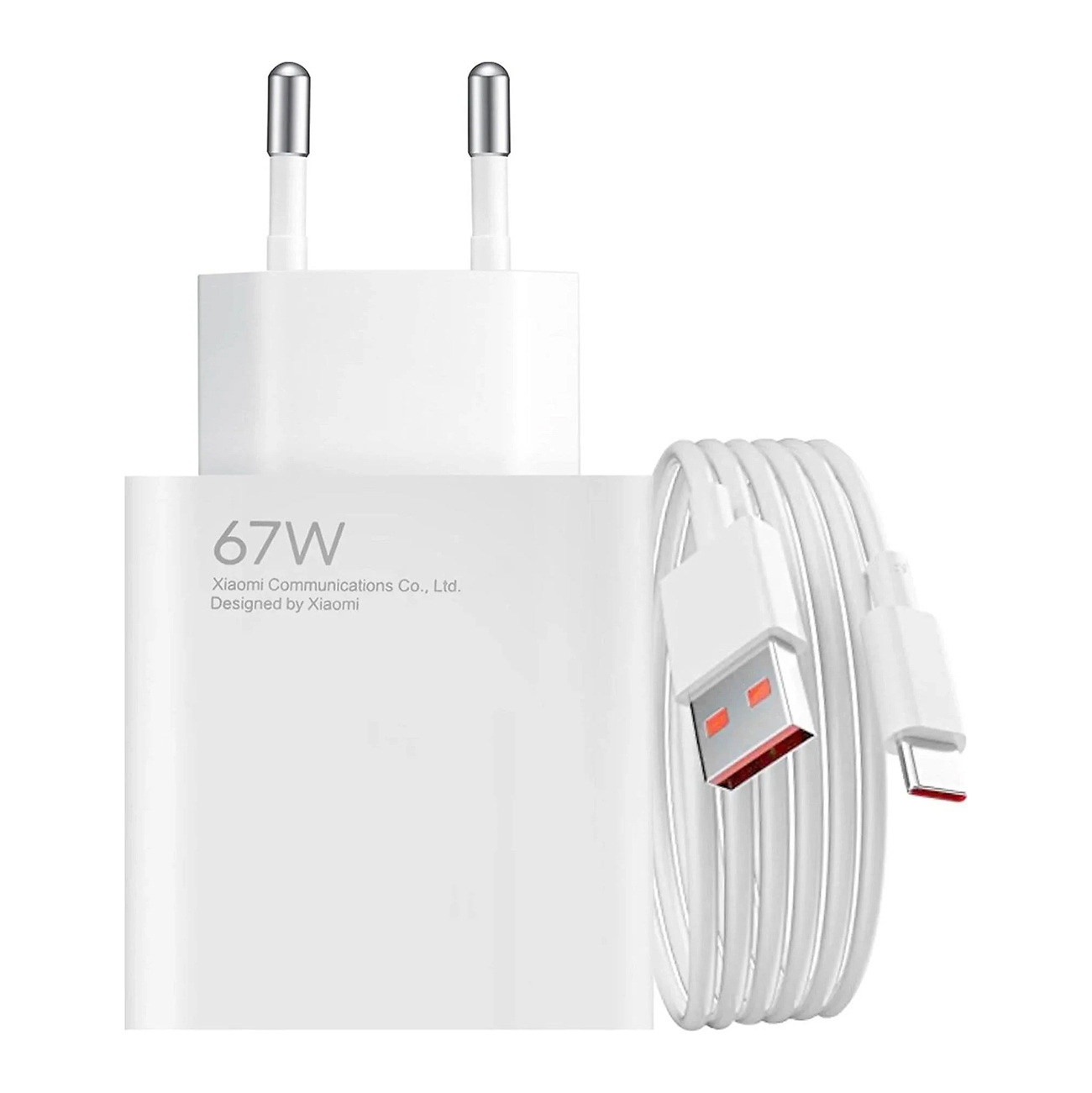 Laturi Xiaomi HyperCharge Combo 67W USB-A valkoinen BHR9465EU