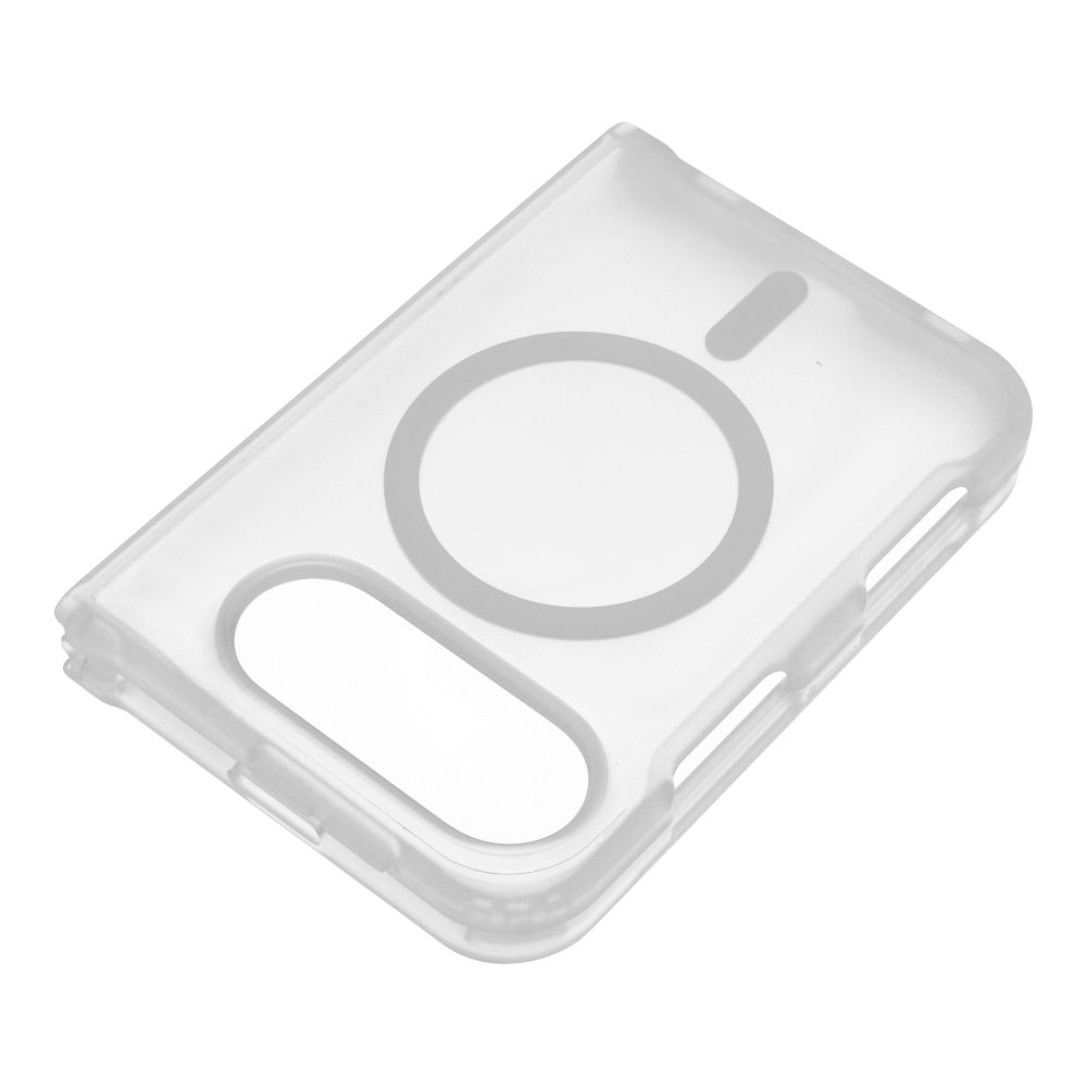 Läpinäkyvä matta Forcell F-Protect 4sD-i Smoke Hybrid Premium suojakuori iPhone Duo -puhelimelle, MagSafe-yhteensopiva