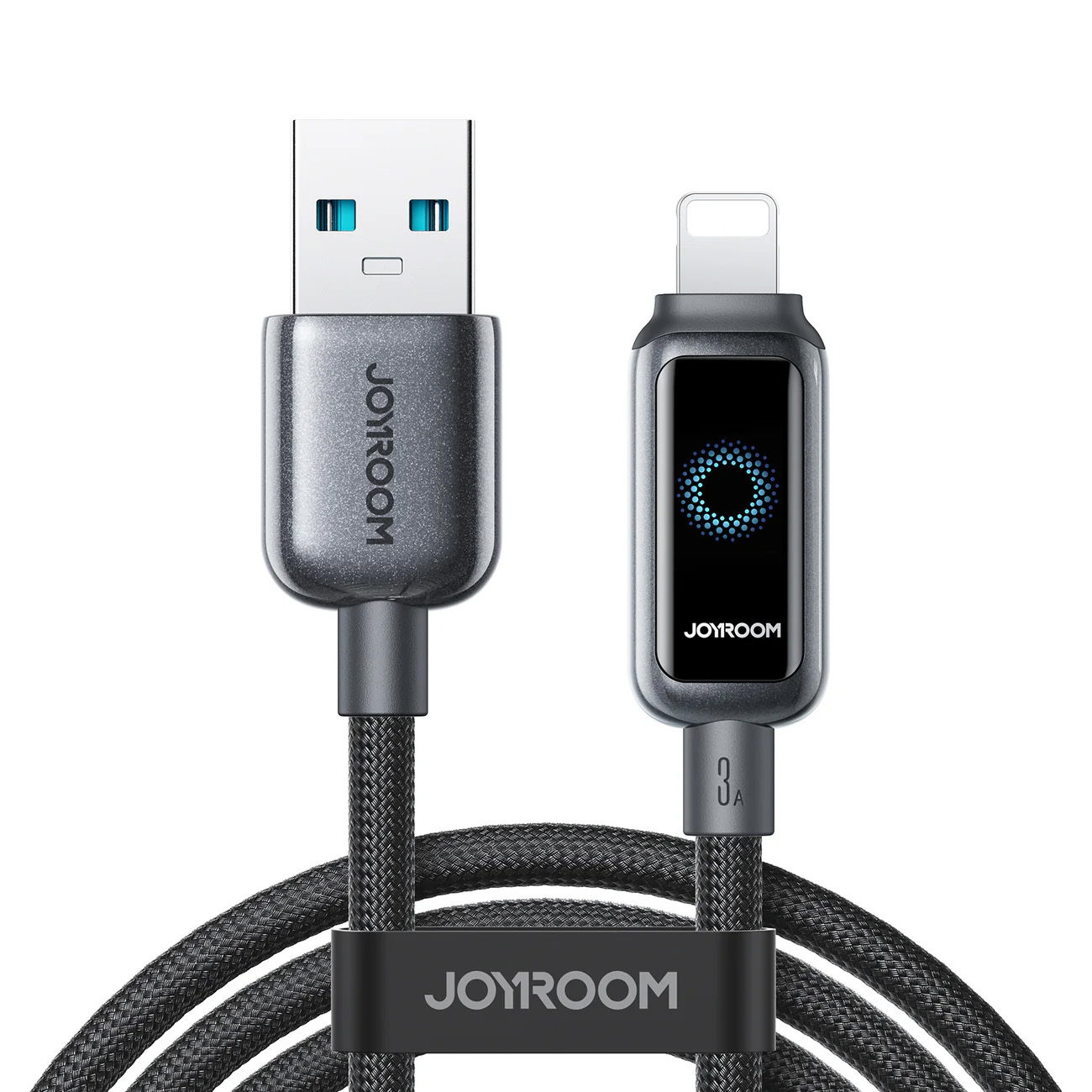 Joyroom S-A55 StarFlight USB-A–Lightning-kaapeli, 3 A, 1,2 m, musta