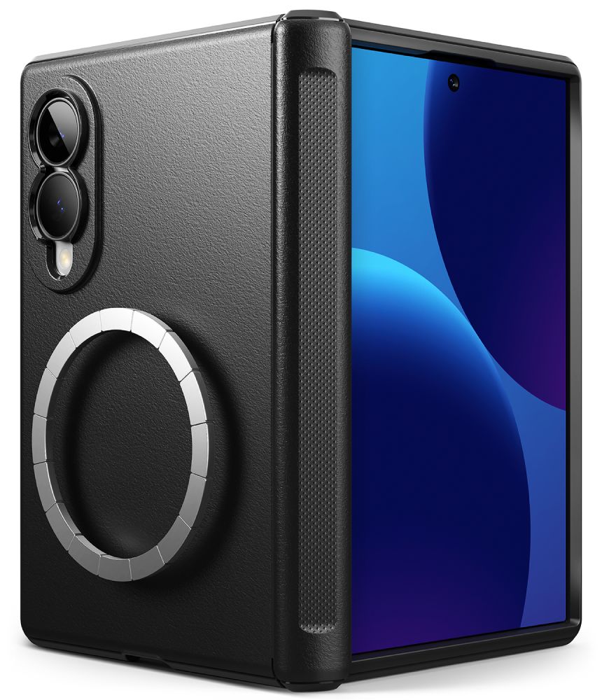 Ringke Onyx Flap -suojakuori laitteelle Samsung Galaxy Z Fold 8, MagSafe-yhteensopiva – musta