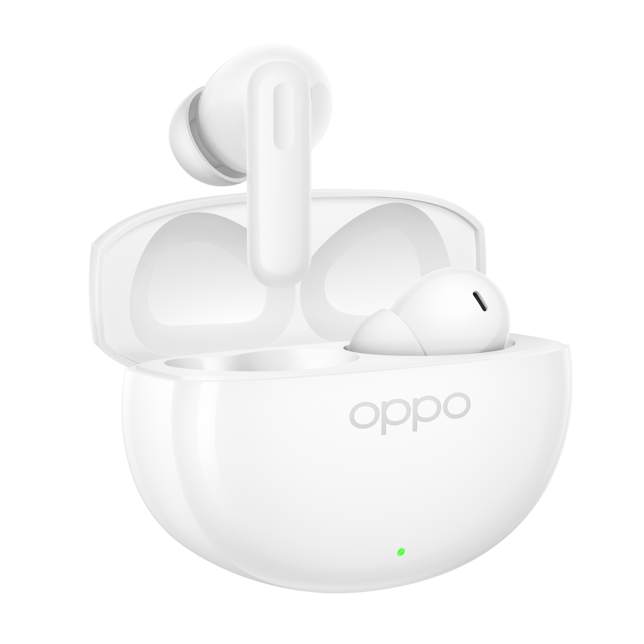 OPPO täysin langattomat kuulokkeet Enco Air5 Bluetooth, korvansisäiset, mikrofoni, kiiltävänvalkoinen, melunvaimennus, langaton
