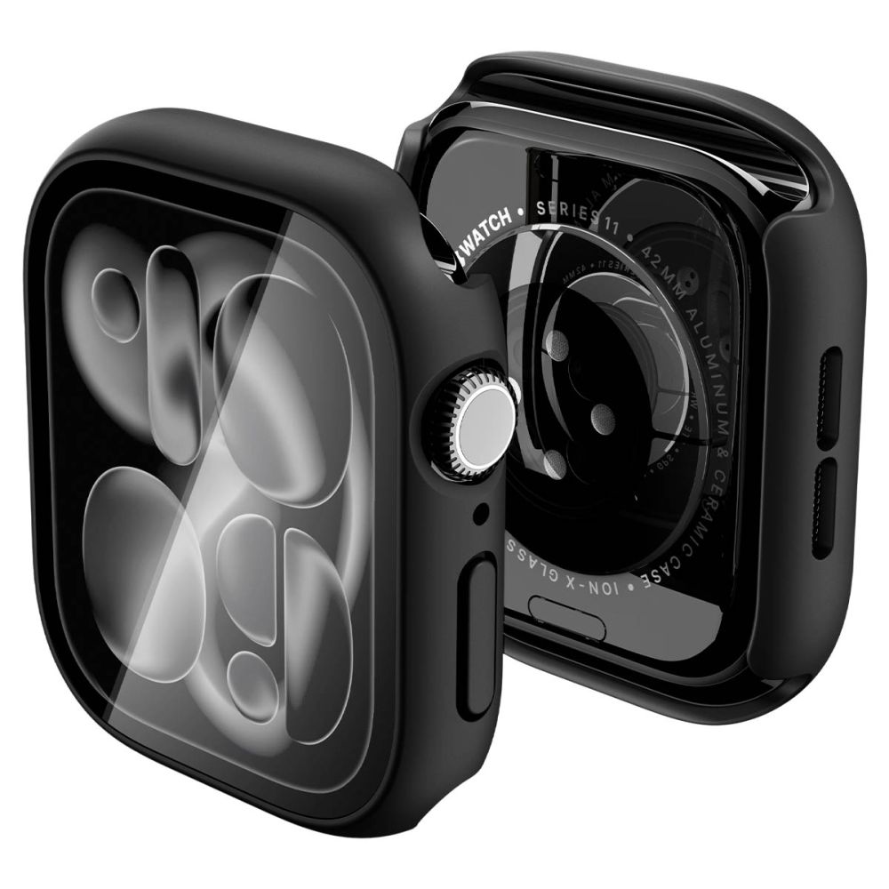 Spigen Thin Fit 360 -suojakuori laitteelle Apple Watch 42 mm – musta