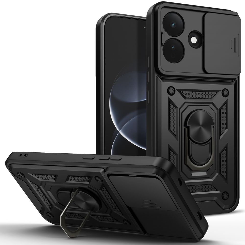 Tech-Protect CamShield Pro -suojakuori laitteelle Xiaomi Redmi Note 17 Pro 5G – musta