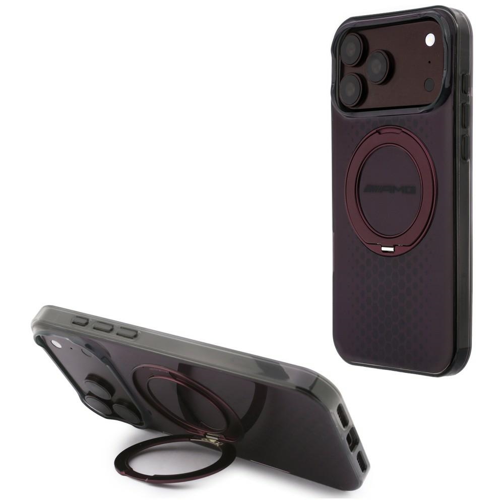 Mercedes AMG IML Double Layer Urban Line with Ring Stand MagSafe case for iPhone 18 Pro Max / 17 Pro Max - burgundy