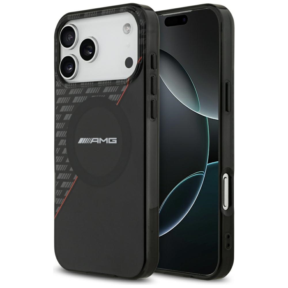 Mercedes AMG IML Double Layer Rhombs MagSafe Case for iPhone 18 Pro Max / 17 Pro Max - Black and Red