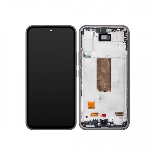 LCD-näyttö kehyksellä Samsung A546 / A54 5G -puhelimeen, musta, HQ