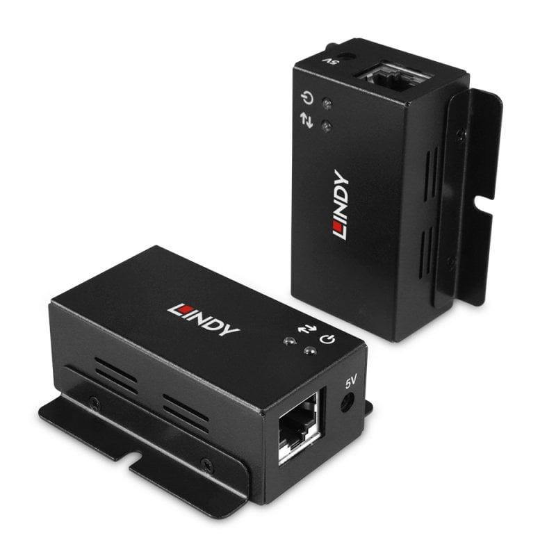 Lindy 43386 USB 2.0 -jatkolaite Cat 6 -kaapelille, 50 m