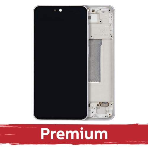 LCD-näyttö mallille Samsung A366 A36 5G, kehyksellä, Lavender (OEM)