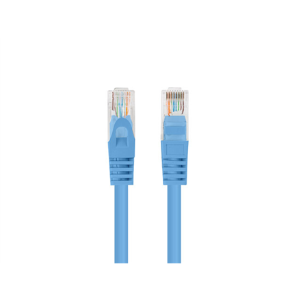 Lanberg PCU6-20CC-0150-B Cat 6 UTP -verkkokaapeli, 1,5 m, sininen, 10 kpl:n pakkaus