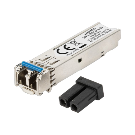 Lanberg SFP-moduuli, 1 GB/s Gigabit, 1310 nm, LC/UPC, yksimuoto, enintään 20 km