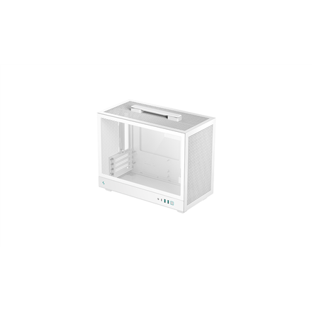 Valkoinen Deepcool CH160 PLUS WH -tietokonekotelo, Micro ATX