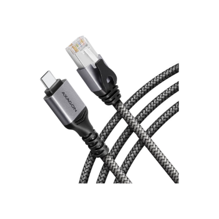 AXAGON ADE-CM30 USB-C 5 Gbps–Gigabit Ethernet -sovitin integroidulla CAT6 RJ-45 -verkkokaapelilla, 3 m, Asix AX88179B