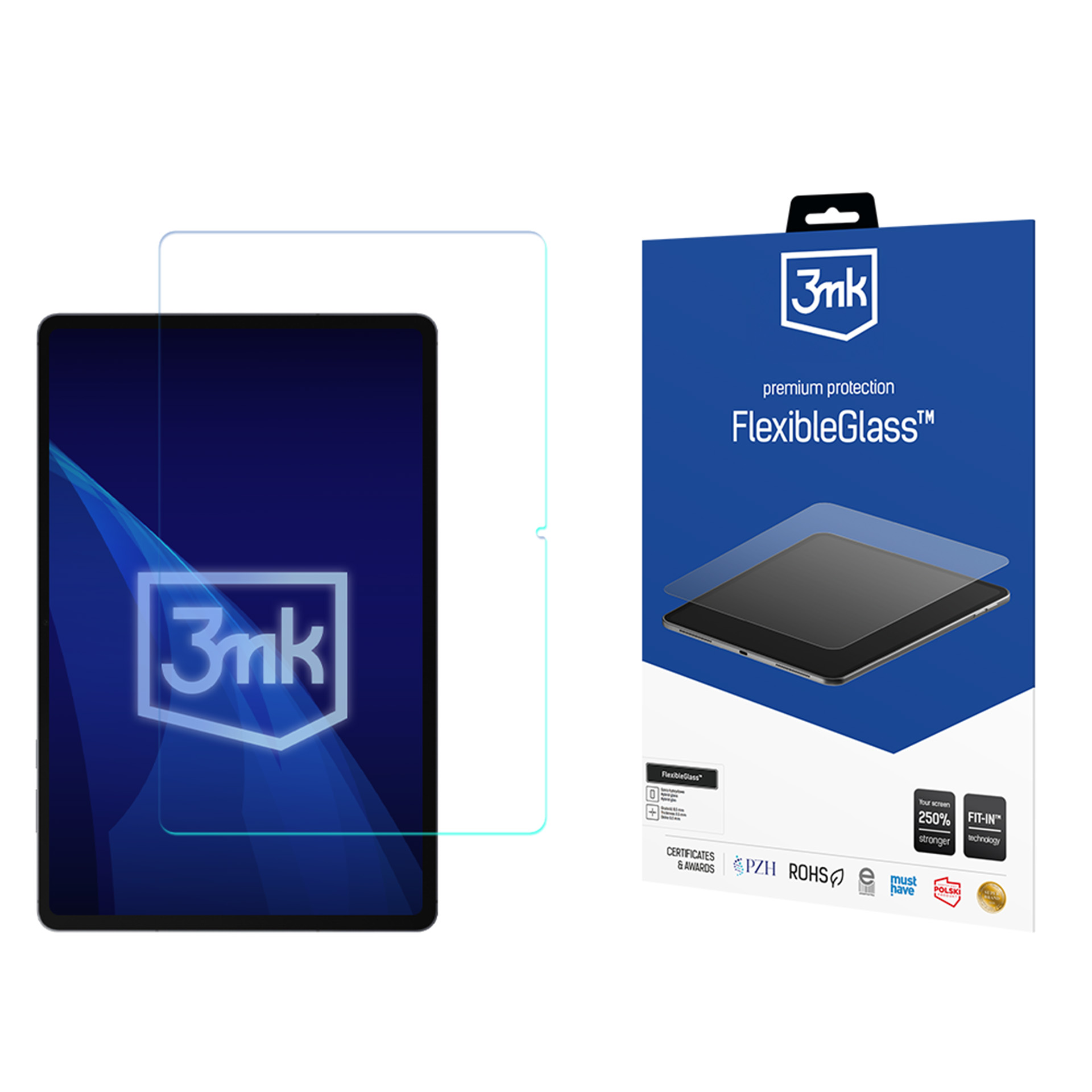 3mk FlexibleGlass -näytönsuoja laitteelle Samsung Galaxy Tab S12+, enintään 15″