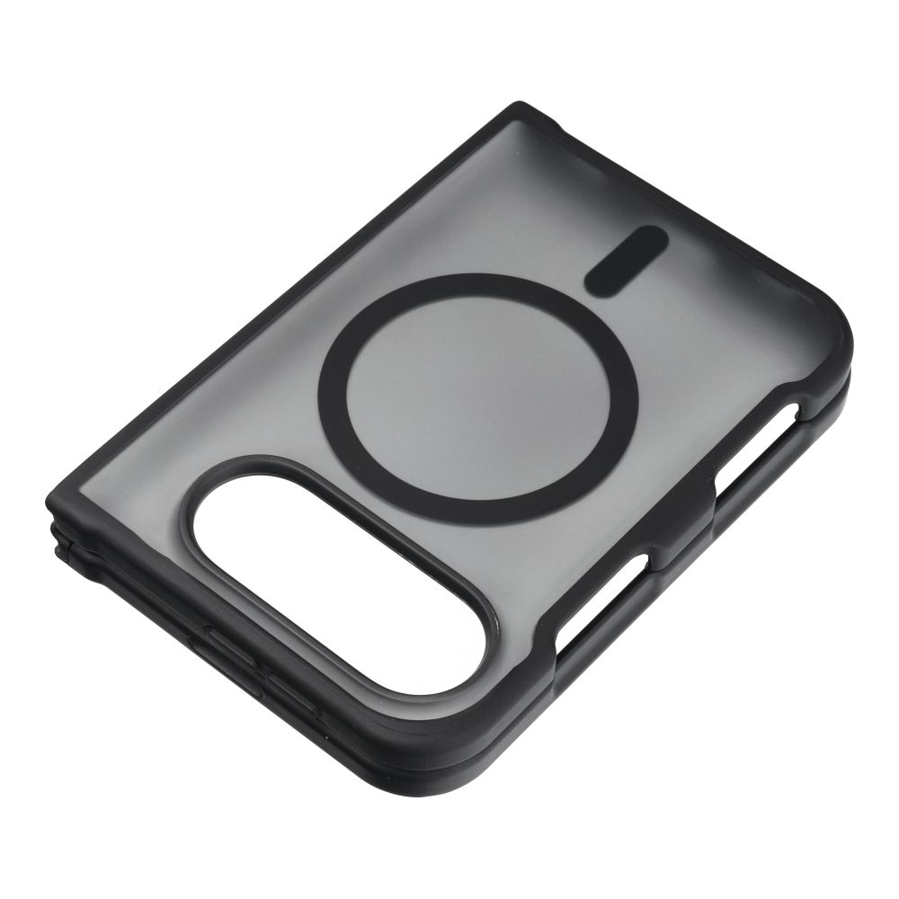 Musta Forcell F-Protect 4sD-i Smoke Hybrid Premium suojakuori iPhone Duo -puhelimelle, MagSafe-yhteensopiva