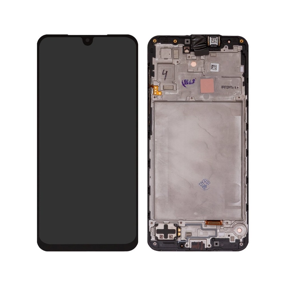 LCD-kosketusnäyttö kehyksellä Samsung A175 A17 4G / A176 A17 5G -puhelimeen, musta, ORG