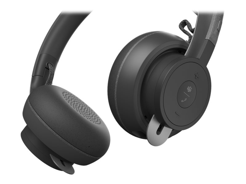 Logitech Zone Wireless – korville asetettava Bluetooth-kuulokemikrofoni aktiivisella melunvaimennuksella ja Teams-sertifioinnilla (981-000854)