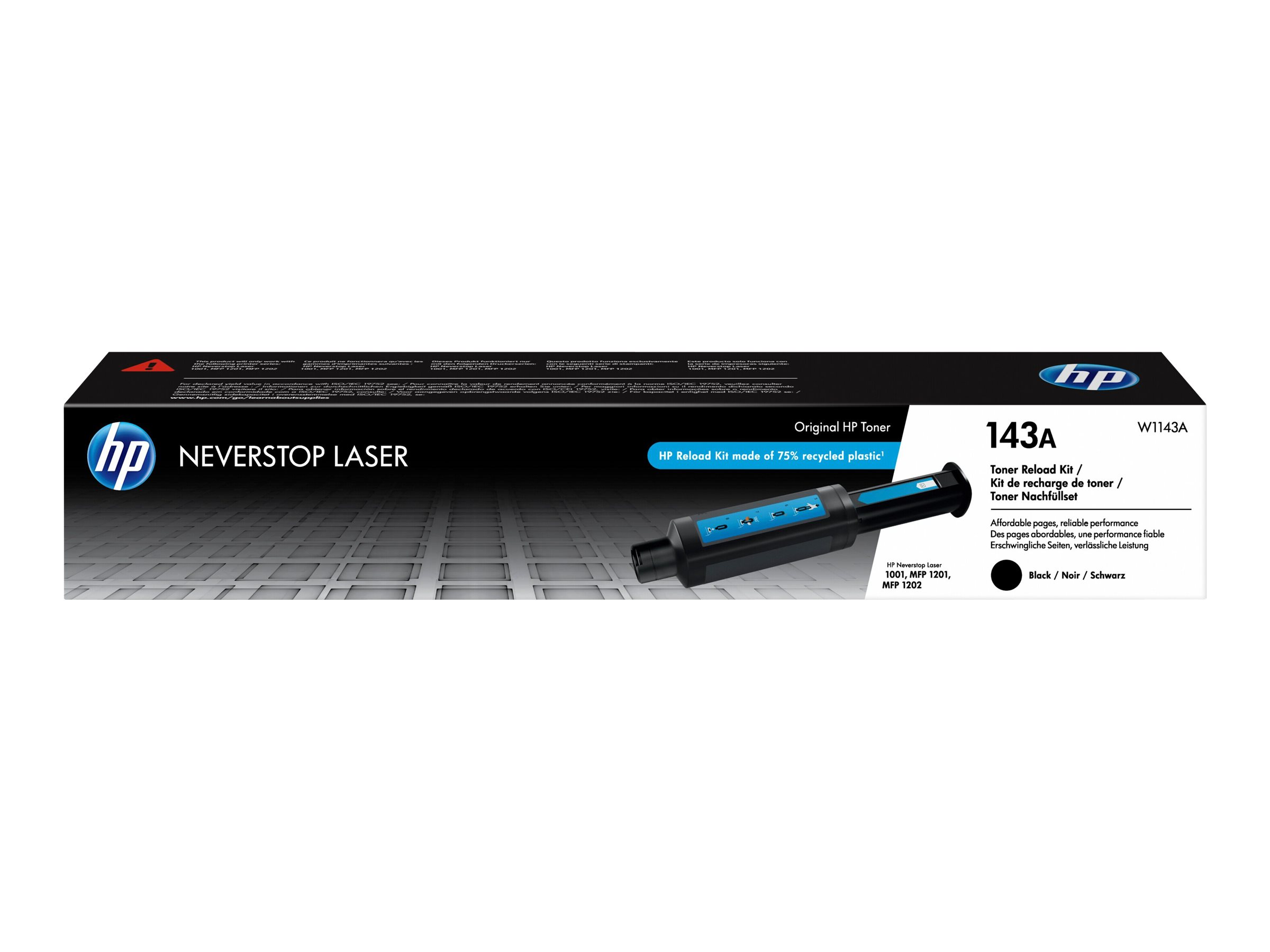 HP 143A Neverstop / LaserJet Tank -väriaineen täyttöpakkaus (W1143A)