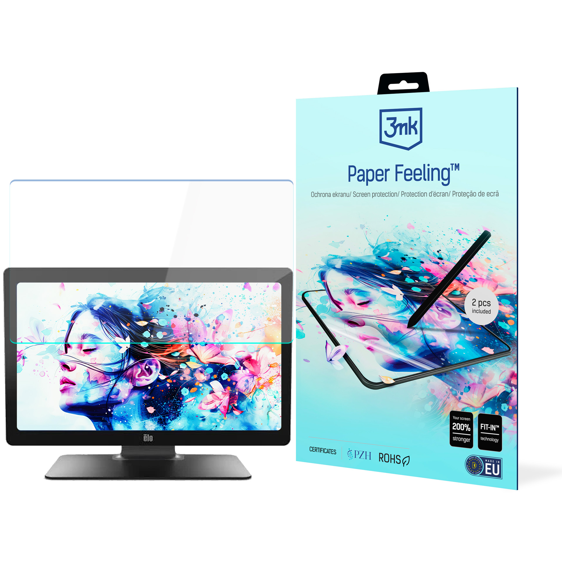 3mk Paper Feeling -näytönsuoja laitteelle ELO 2202L 22″, enintään 25″