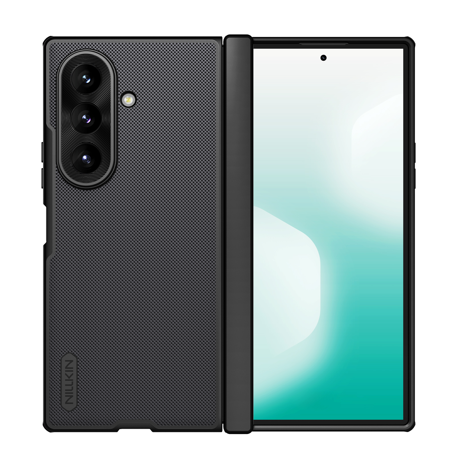 Nillkin Super Frosted Shield Fold magneettinen suojakuori Samsung Galaxy Z Fold 8 Ultra -puhelimelle, MagSafe-yhteensopiva – musta