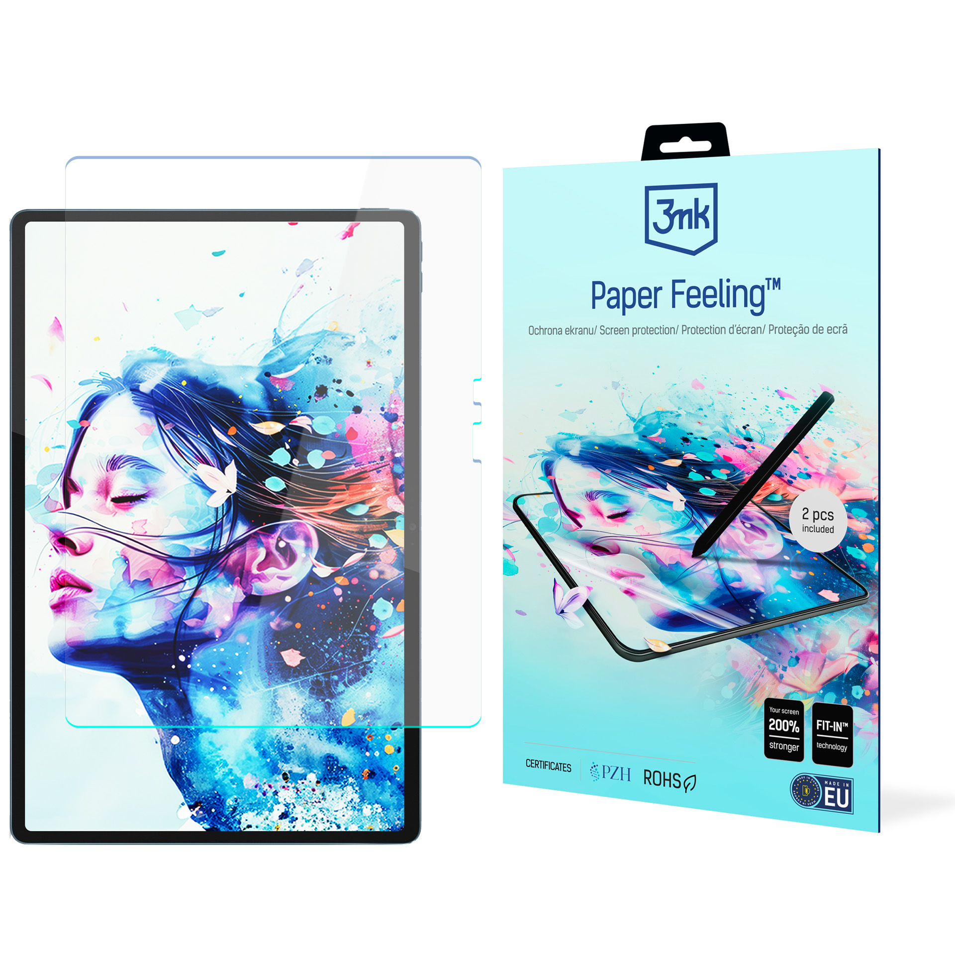3mk Paper Feeling -näytönsuoja laitteelle Lenovo Yoga Tab Plus Gen 2 13″ TB522FU, enintään 15″