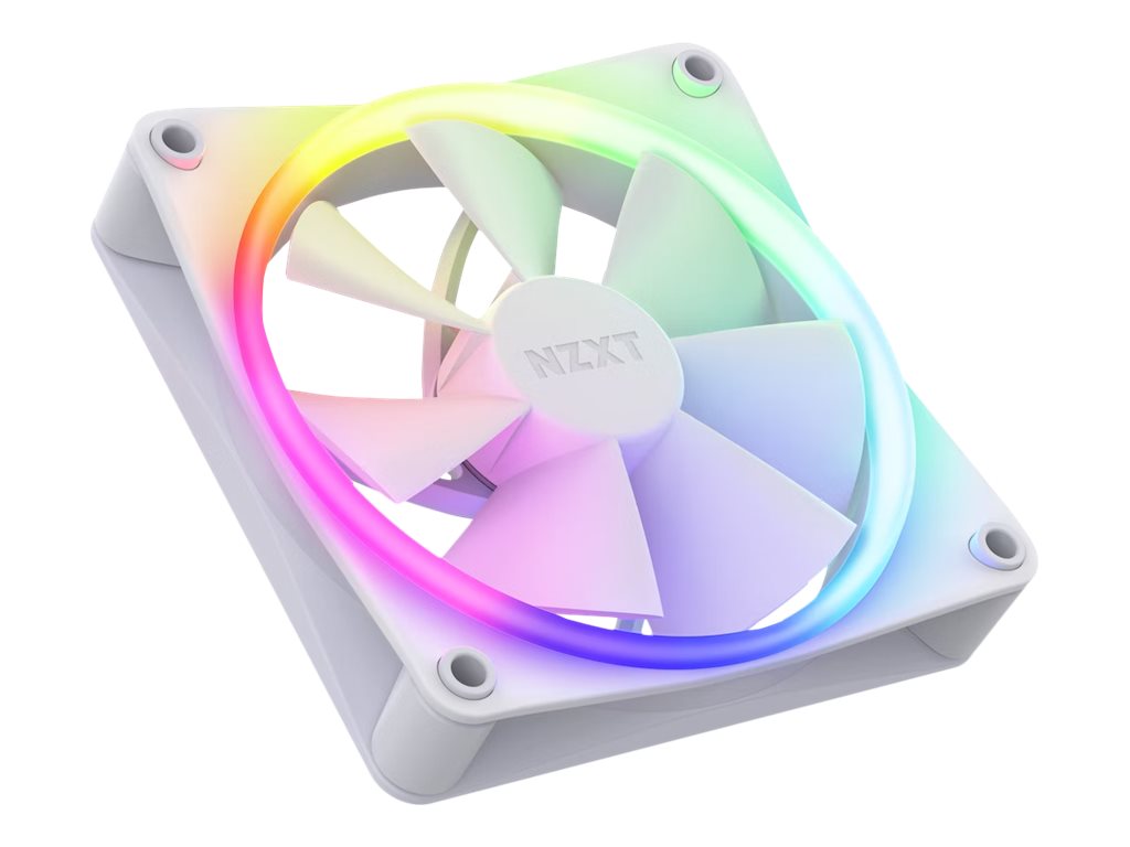 NZXT F120 RGB – kolmen 120 mm tuulettimen pakkaus, valkoinen (RF-R12TF-W1)