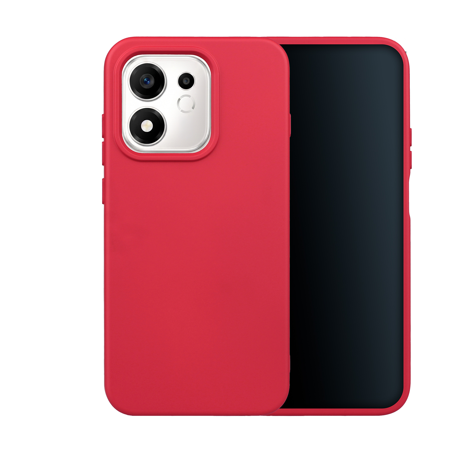 Silikonisuojakuori mallille Oppo Reno 16 Pro 5G (Global), punainen
