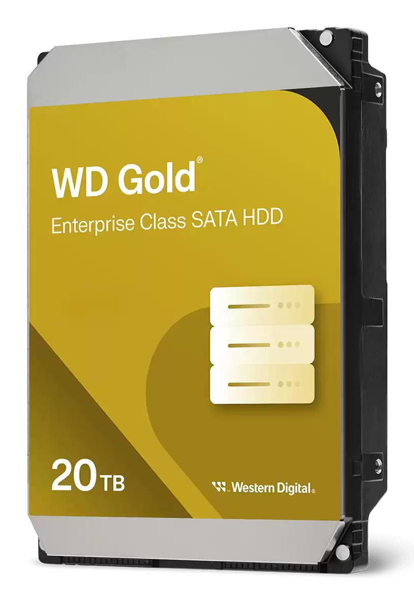 Western Digital Gold WD203KRYZ -kiintolevy, 20 TB, 512 MB, 7200 rpm, 3,5"